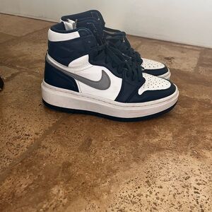 Nike Kids Sneakers - Dark Blue and White